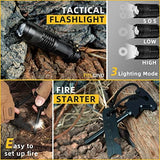 Gifts for Men Dad Husband - Fathers Day Anniversary Birthday Gifts Idea for Him Boyfriend Man - Survival Kit 14 in 1, Survival Gear and Equipment, Fishing Hunting Camping Accessories, Cool Gadgets