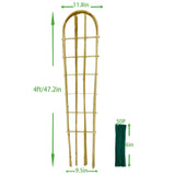 Bamboo Trellis,U-Shape Bamboo Trellis,4Feet,3pack,for Climbing Plants Outdoor Bamboo,for,Climbing Plants,Tomato, Vegetables,Flowers, Beans, Cucumber,Indoor Potted Climb Plants