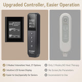 FIT KING Leg Massager with Heat - Upgraded Leg Compression Massage for Circulation and Pain Relief, FSA HSA Approved Compression Boot Foot Calf Massager for Edema, Relax Recover - Gift for Dad Mom