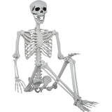 5.9ft Halloween Life Size Skeleton Realistic Full Body Skeletons Plastic Human Bones with Movable Joints for Halloween Props Spooky Party Decoration