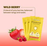 Feel Goods Immunity Icon, Zero Sugar, Vitamin C, A, B, D, E & Zinc, Organic Elderberry, Ashwagandha, Drink Mix Powder, Vegan, Non GMO, Caffeine & Gluten Free | Wild Berry, 15 Count