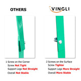 VINGLI Upgrade 8FT Ornamental Windmill Backyard Garden Decoration Weather Vane, Heavy Duty Metal Wind Mill w/ 4 Legs Design (Green)