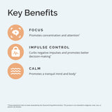 BRAINMD Dr Amen Attention Support - 90 Capsules - Promotes Mental Focus & Impulse Control - Gluten Free - 30 Servings