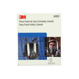 3M Full Facepiece Reusable Respirator 6900, NIOSH, Large Lens, ANSI High Impact Eye Protection, Silicone Face Seal, Four-Point Harness, Comfortable Fit, Painting, Dust, Chemicals, Large