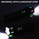 Esgreen Rechargeable Flashlights High Lumens 100000 Single 2 Modes, Super Bright LED Flashlight USB C Long Distance 3280ft, Powerful Long Lasting 10H Heavy Duty Strong Flash Light for Camping Hiking
