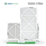 TRIGHTFILTERS 12x24x1 Air Filter 4 Pack, MERV 8 Pleated Dust Defense Air Filters Replacement Air Conditioner HVAC AC Furnace Filter, Durable and Lightweight