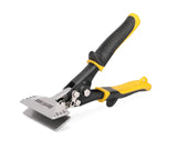 HURRICANE 3inch Sheet Metal Hand Seamer, Heavy Duty Bender for Metal Flattening, Precision Duckbill Pliers and Sheet Metal Tongs, Ideal for HVAC Projects, Ergonomic Straight Flat Smooth Jaw