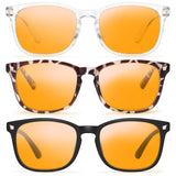 Gaoye Stylish Blue Light Glasses for Woman - Computer Glasses 99% Blue Light Blocking - Lightweight TR90 Frames - 3 pack