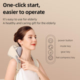 ACKIND Neck Massager with Heat, Shiatsu Shoulder Massage, Electric Acupressure Neck Massager Best Gift for Parents/Elders/Health/Women/Men Deep Kneading Massage Like Human to Free Your Hand