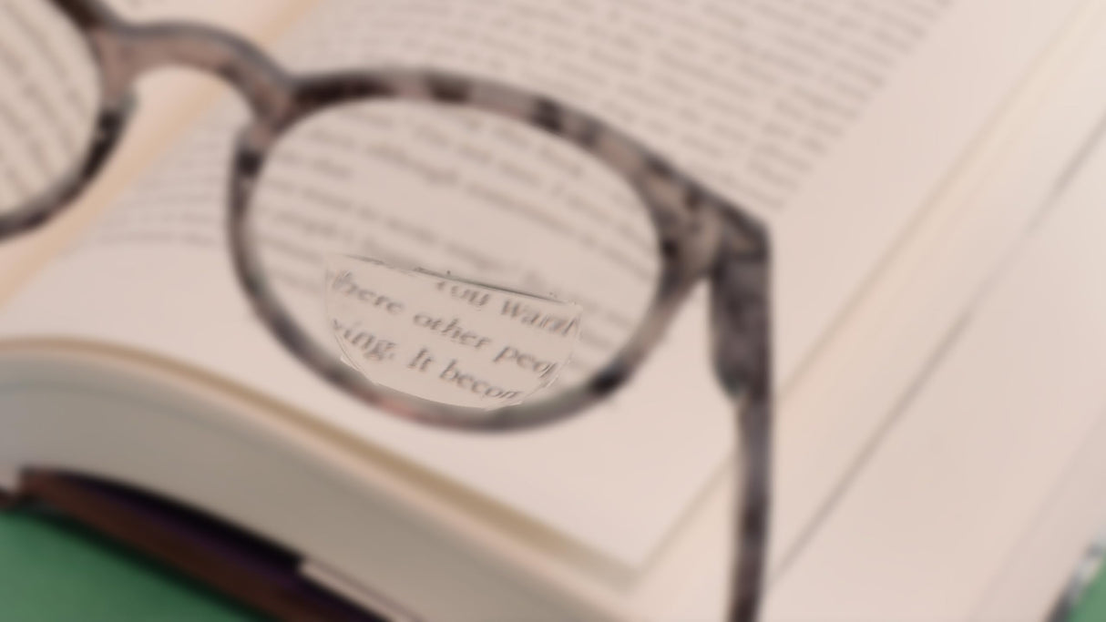 Calabria Hydrotac OPTX 20/20 Stick On BiFocal Lenses +2.00 Mens Womens Magnifying Bi-Focal Reusable Reader Adhesive Stickers