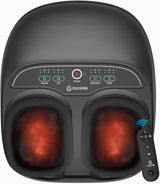 COMFIER Shiatsu Foot Massager with Heat,Feet Massager Machine for Plantar Fasciitis Neuropathy, Gifts for Him/Her, Remote Control,Pause Function,UP to Men Size 13, Foot Massage
