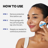 Round Lab Birch Juice Moisturizing UV Lock Sun Cushion, SPF50+ Broad Spectrum, 0.52 oz | Mineral Sunscreen for Sensitive Skin, Clean, Non-Toxic UV Protection for On-the-Go, Moisturizing&No White Cast