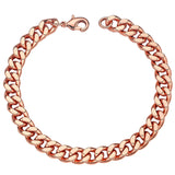 Heavenly Metals Copper Bracelet for Men & Women – 99.9% Pure Copper Cuban Link Chain – 5mm, 7mm, 9mm, 12mm Width – 6.5" to 9" Length – Gift Box Included – USA Brand