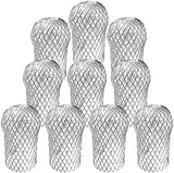 10 Pack Downspouts Gutter Guard Aluminum Filter Strainer Expandable Gutter Downspout Guards Gutter Downspout Protectors for Preventing Blockage from Leaves, Debris