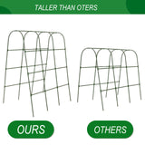 65"×50" Cucumber Trellis for Raised Bed,Tall Metal Arch Garden Trellis for Climbing Plants Outdoor,Vegetables,Plant Support Peas,Fruit,Flower,Grape,Tomato, Bean