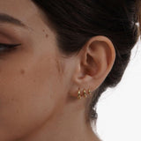 Tasiso Small Hoop Earrings for Women, Dainty 14K Gold Plated Huggie Hoop Earrings Lightweight Hypoallergenic Earring Set Cute Earrings Pack for Women Trendy Jewelry Gifts
