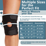 ComfiLife Knee Brace for Knee Pain Relief – Neoprene Knee Brace for Working Out, Running, Injury Recovery – Side Stabilizers – 3 Point Adjustable Compression – Open Patella Support, Non-Slip (Large)