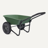 Amazon Basics Garden Wheelbarrow, Heavy Duty, 330 Pounds Capacity, 3.7 Cubic Feet, 26.8W x 53.9D x 27.2H inches, Green, 1-Pack