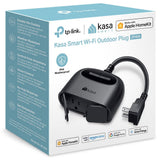 Kasa Apple HomeKit Outdoor Smart Plug, 2 Sockets, IP64 Weather Resistance for Outdoor String Lights, Compatible with Siri, Alexa & Google Home, Long Wi-Fi Range, 2.4G Wi-Fi Only, ETL Certified (EP40A)