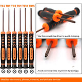Torx Screwdriver Set of T2-T15, TECKMAN 10-Piece Magnetic Small Torx Security Screwdrivers with T2 T3 T4 T5 T6 T7 T8 T9 T10 T15 Star Screwdriver Tool Kit for Xbox,PS3,PS4,Knife,Computer & Other Device