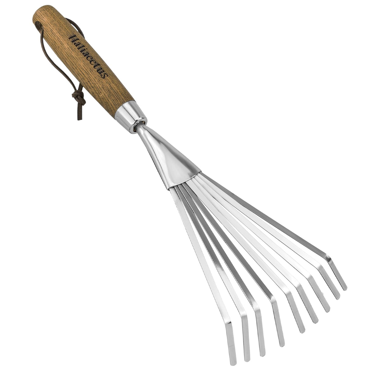 Haliaeetus Garden Hand Rake, 14.6'' Small Garden Rake for Tight Areas