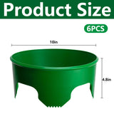 EBaokuup 6 Pcs 10 Inch Planting Grow Rings-Planting Protective Round Edging to Separate Rock and Pest-Planting Rings for Vegetables, Herbs and Flowers
