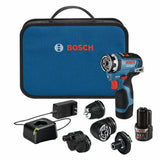 BOSCH GSR12V-300FCB22 12V Max Drill/Driver with 5-In-1 FlexiClick System with (2) 2.0 Ah Batteries