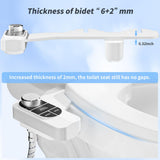 SAMODRA Non-Electric Bidet Attachment for Toilet – Self-Cleaning Dual Nozzle (Frontal & Rear Wash), Adjustable Water Pressure, Fits Most Toilets, Easy Installation (Classic Black/Silver)