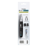 ConairMAN All-in-One Personal Trimmer for Men, for Nose, Ear, Eyebrows and Sideburns Hair Trimmer, 4 Piece Men's Grooming Kit, Lithium Battery-Powered
