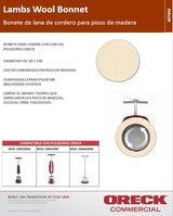 Oreck Commercial - 437.054 437054 Lambs Wool Bonnet Orbiter Pad, For ORB550MC Orbiter Floor Machine