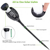 LNRYY Outdoor Solar Lights, 6Pack Solar Torch Light with Flickering Flame