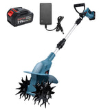 SHINTYOOL 21v Cordless Tiller Cultivator with 4.0 Ah Battery and Charger