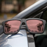 MAXJULI XXL FL-41 Rose Blue Light Blocking Glasses for Photophobia Light Sensitivity,for Computer Gaming, Screen Fatigue & UV Protection 8228 (Black/FL-41 Rose)