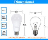 TJBB 6-Pack 3 Way Light Bulbs Soft White 3000K 50 100 150 Watt Equivalent, Perfect for Reading, Standard A19 Indoor Led Bulb, 5/10/15 Watt Energy Efficient Bulb