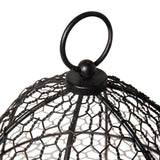 Gardener’s Supply Company Sturdy Chicken Wire Cloche Plant Protector Cover | Sturdy Metal Cage Garden Protection for Your Plants & Seedlings | 16" in Diameter x 12-1/2" H - Black