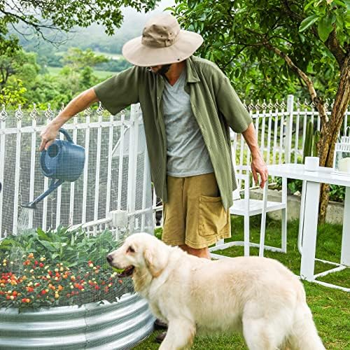 Land guard 19 Gauge Hardware Cloth, 1/2 inch 48inch×100ft Chicken Wire Fence, Galvanized Welded Cage Wire Mesh Roll Supports Poultry Netting Cage Fence………