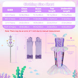 Meland Mermaid Dress for Girls, Princess Dress Up Costume Toy (5-6 Years)