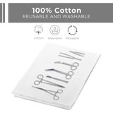 Avalon Towels Surgical Huck Towels (Pack of 12) Size 17x26 Inches, 100% Cotton Cleaning Cloths, Multi-Purpose, Perfect for Hospitals and Home (White)