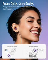 Hearprotek Concert Ear Plugs, 2Pairs Reusable high Fidelity Musician Ear Plugs for Concerts Loud Music-Noise Reduction Ear Protection earplugs for Rave,Festival,Music,Tinnitus Relief