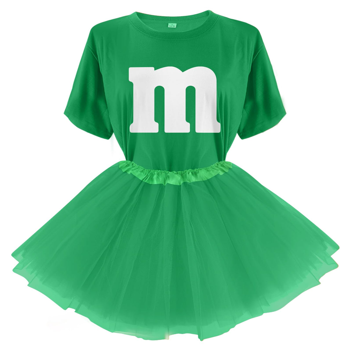 FONYFA Letter M Halloween Costumes T-Shirt Tutu Skirts, Team Group T-Shirt, Funny Costumes for Halloween Christmas Party Costume