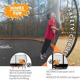 JUMPZYLLA Trampoline Outdoor 8FT 10FT 12FT 14FT 15FT 16FT with Enclosure and Ladder, ASTM Approved Recreational Trampoline for Kids and Adults, Anti-Rust Coated Frame