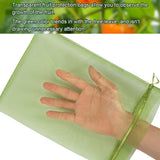 Shintop 100Pcs Fruit Protection Bags, 8x12 Inch Green Grape Netting Cover
