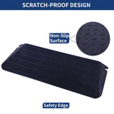 4 Inch Rise Threshold Ramp Anti-Slip Wheelchair Ramp Rubber Curb Ramp for Home Doorways 3 Feet Long 5500lbs Load Capacity(Anti-Slip Design)