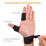 HANPURE LED Flashlight Gloves Stocking Stuffers for Adults Men Christmas Birthday Gift Idea for Dad Husband Him Boyfriend (2 Pack(with Replaceable Batteries))