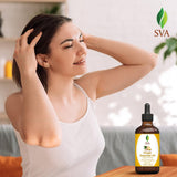 SVA Ginger Essential Oil – 4 Fl Oz – 100% Natural Ginger Oil - for Diffuser, Hair Care, Face, Skin Care, Aromatherapy, Scalp and Body Massage, Soap and Candle Making – with Dropper
