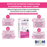 VagiBiom Lactobacillus Suppository: Microbiome Flora balance and Odor Control Regimen; Balance and Nourishes Healthy Flora; Paraben-Free Preservative-Free