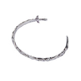 Alex and Ani ACOTAR Illyrian Sword & Shadows Cuff | A Court of Thorns and Roses Gift | Shiny Silver, Brass | Adjustable Cuff Bracelet For Women