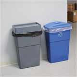 Genuine Joe Low Density Can Liners, 28.5" x 43", 23 gal Capacity, 1.0 mil, Black, Fits Slim Jim Receptacles, 150 Count
