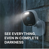 AlfredCam Plus 2 Smart Home Security Camera 2.5K, WiFi 2.4 & 5GHz, Indoor/Outdoor, IP65 Waterproof, LED Spotlight, Two-Way Audio, Color Night Vision, Baby/Pet Cam, App Powered (90M+ downloads)