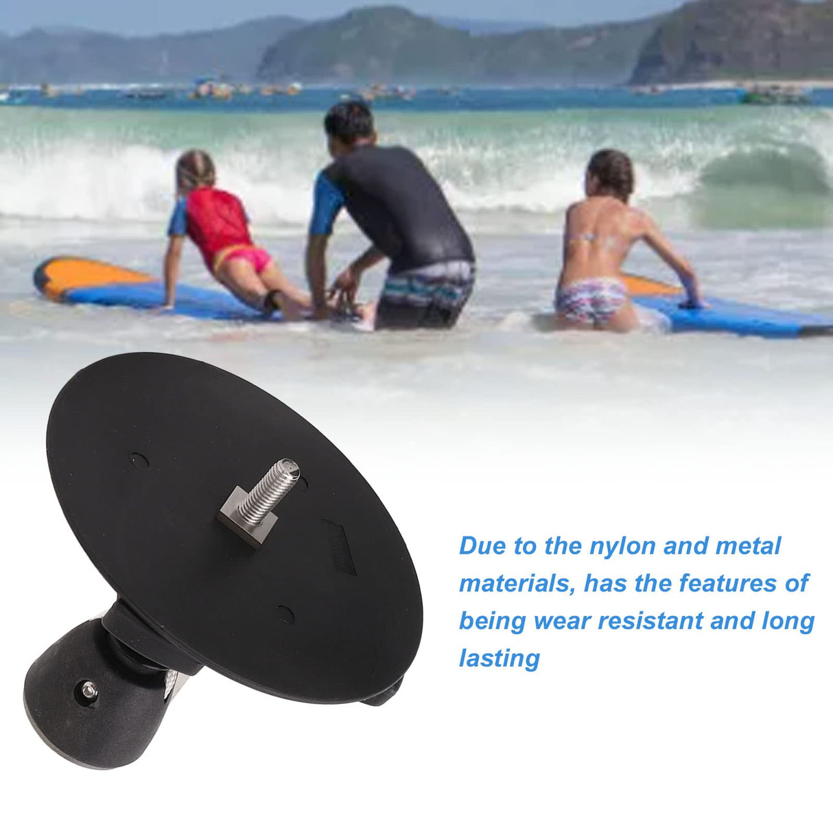 Surfing Tendon Joint Mast Base, High Strength Windsurfing Mast Base, Wear Foldable Universal, for Outdoor Sports Black